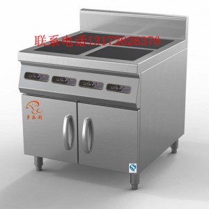 商用电磁炉柜式四头煲仔炉3.5KW*4