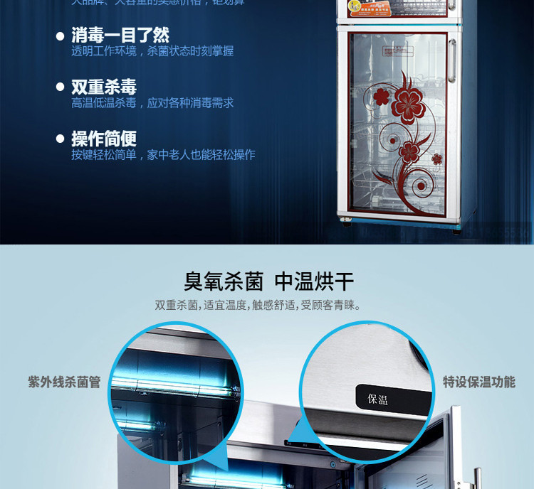 立式消毒柜 厂家直销 新款立式高温杀毒碗柜 商用消毒碗柜