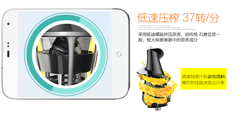 SAVTM/狮威特商用榨汁机 家用大口径搅拌原汁机 慢速多功能果汁机
