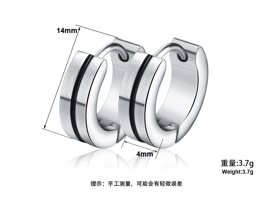 新品磨砂面防过敏耳环 精美抛光316L不锈钢耳扣 欧美现批发SDE26