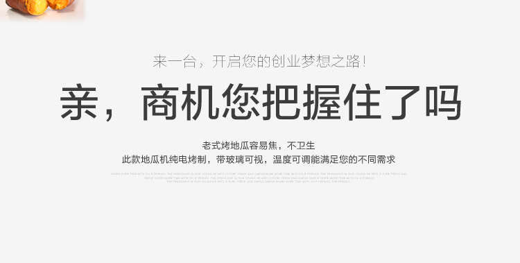 单层加厚玻璃电热烤地瓜机器商用烤红薯炉电烤番薯机烤玉米机炉