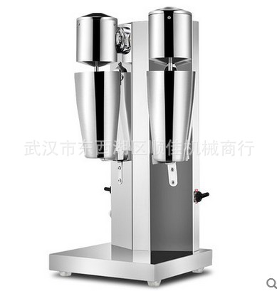 双头奶昔机 商用电动奶茶搅拌机 奶茶店奶泡机不锈钢暴风雪机