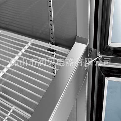 厂家直销 四门冰柜 商用冰箱 不锈钢双温冷藏冷冻厨房柜立式雪柜
