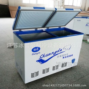 厂家直销商用冷柜 1.5米单温冰柜 BD/BC-368卧式冷藏冷冻双门冰箱