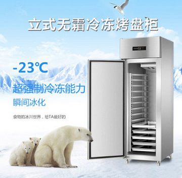 厂家直销六门双机双温厨房冰柜 冷冻冷藏商用立式不锈钢冰箱冷柜