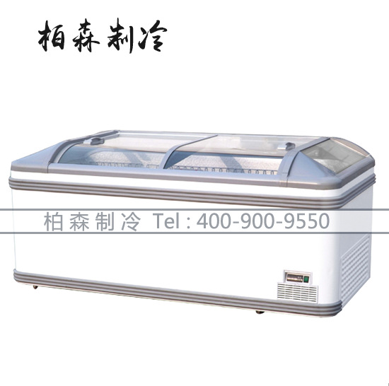2.5米岛柜冰柜商用展示岛柜卧式单温冷柜展示柜冷冻柜大型组合柜