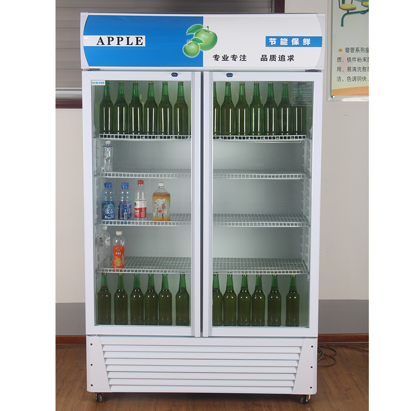 商用单双三门啤酒柜单温饮品冷藏展示柜水果茶叶饮料保鲜柜冰箱