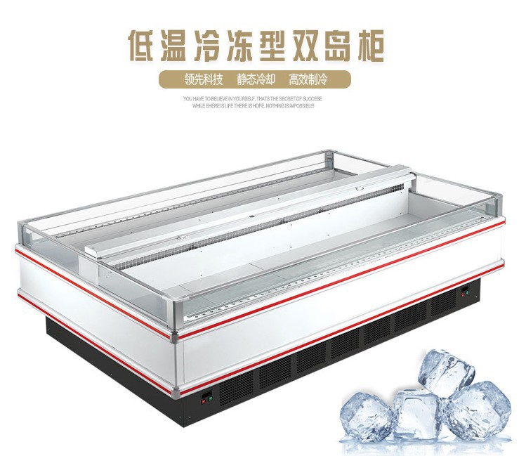 厂家直销岛柜超市商用卧式冰柜冷柜 冷冻肉展示柜水饺火锅店设备