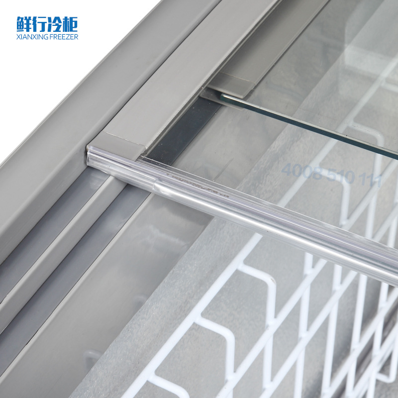 直冷无霜组合岛柜速冻超市卧式保鲜冰柜商用冷冻冷藏丸饺子展示柜