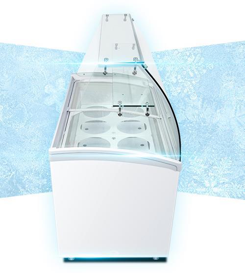Haier/海尔SD-369CS卧式冷冻展示柜冰激凌柜硬质冰淇淋雪糕柜商用