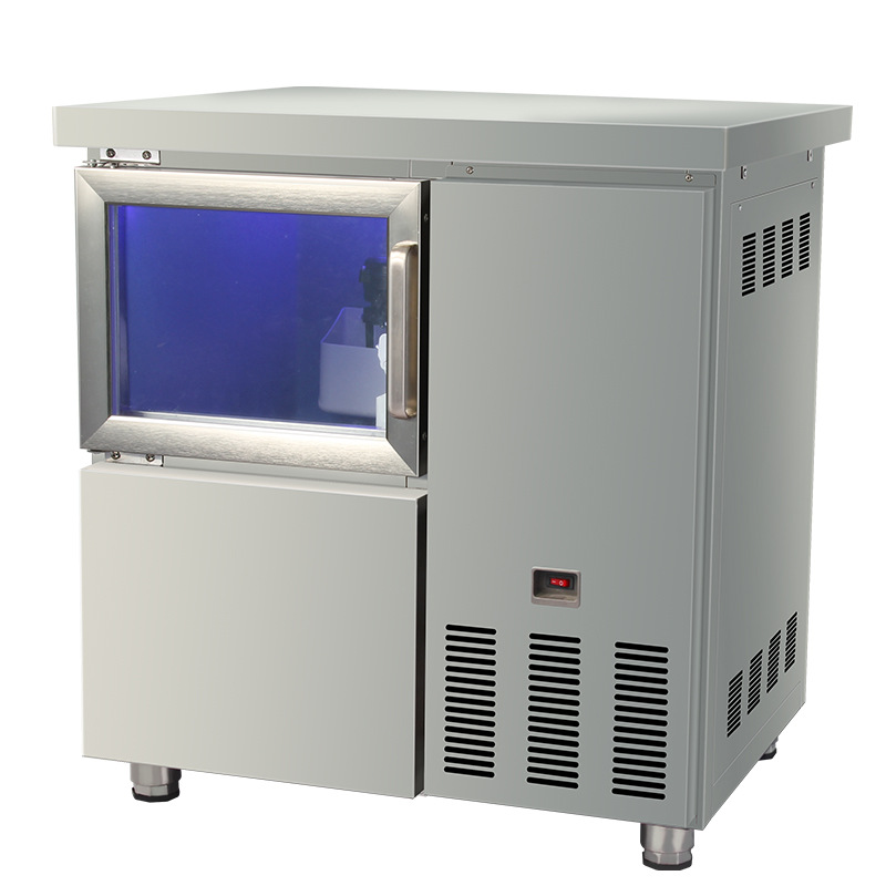 都帮制冰机 商用制冰机 60KG奶茶店制冰机方冰制冰机小型冰块机