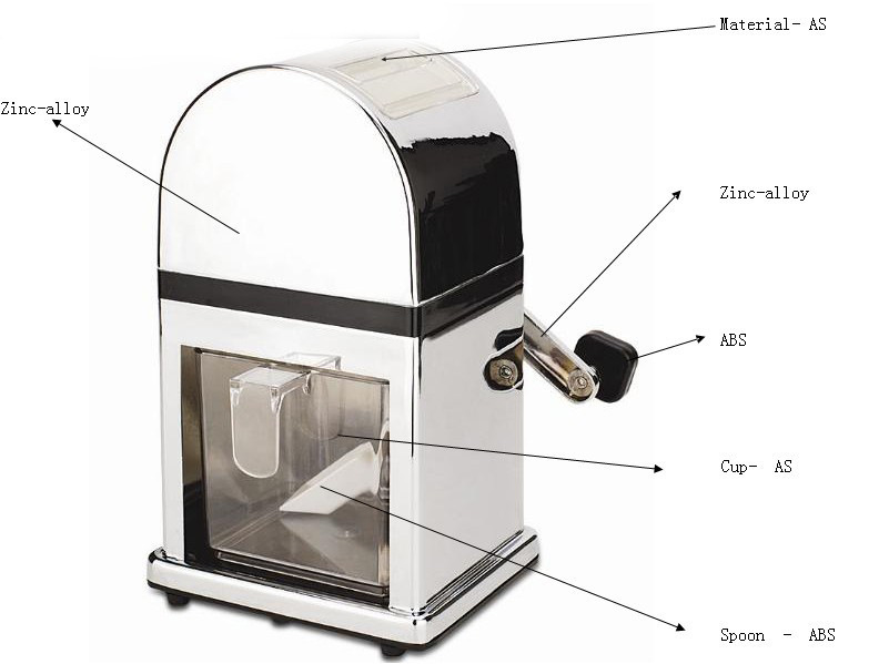 振灿供应手摇碎冰机商用家用手动碎冰刨冰机手摇碎冰机沙冰机器