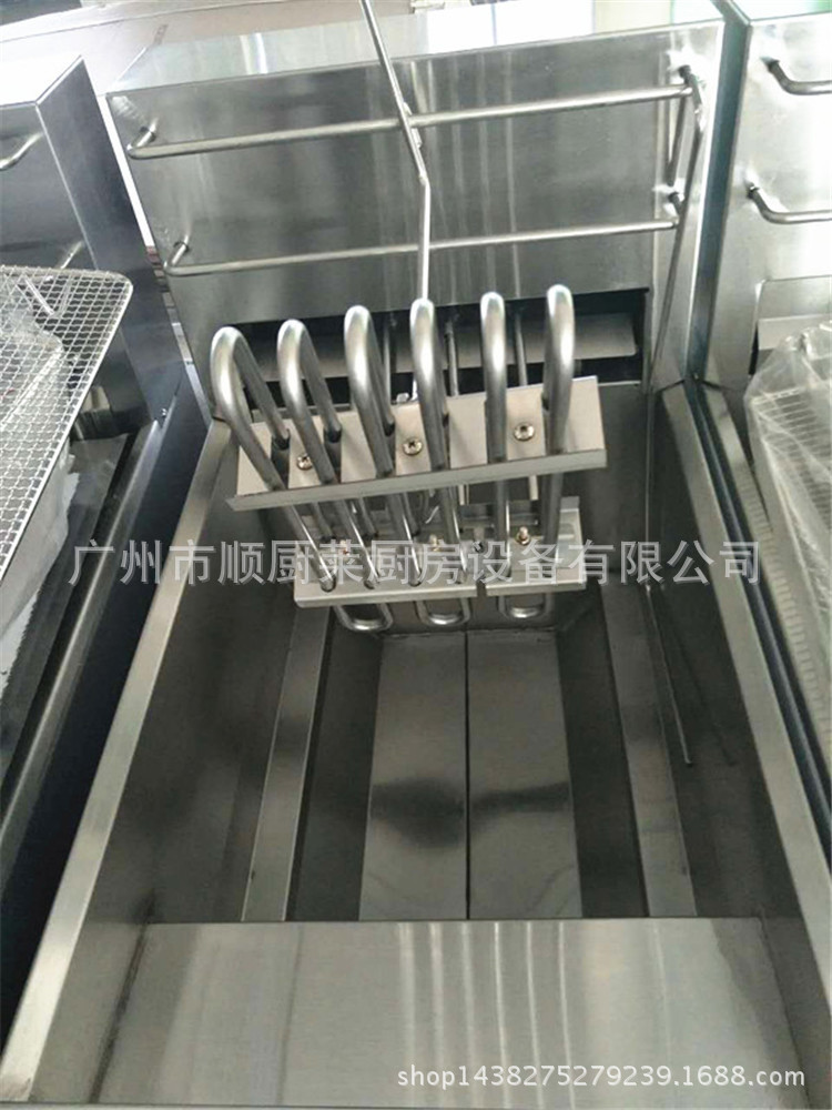DF-30立式电热单缸双筛电脑版炸炉汉堡店商用豪华型炸薯条炸鸡炉
