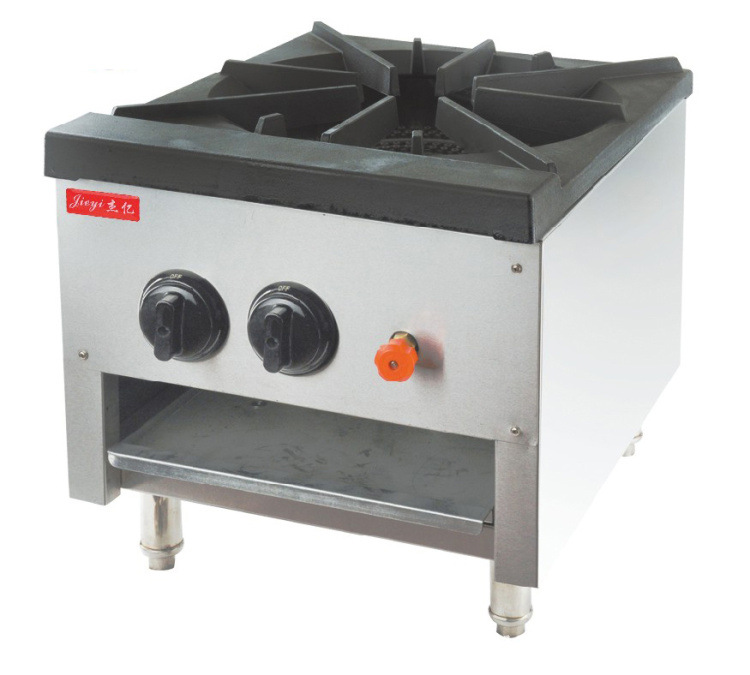 杰亿汤煲炉单头燃气煲仔炉商用不锈钢煲汤炉矮煲炉FY-RB-1煲仔炉