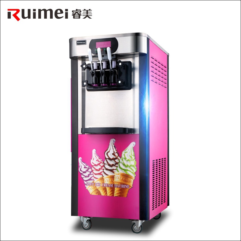 【包邮】睿美 商用冰淇淋机 全自动甜筒雪糕机触屏软冰激凌机
