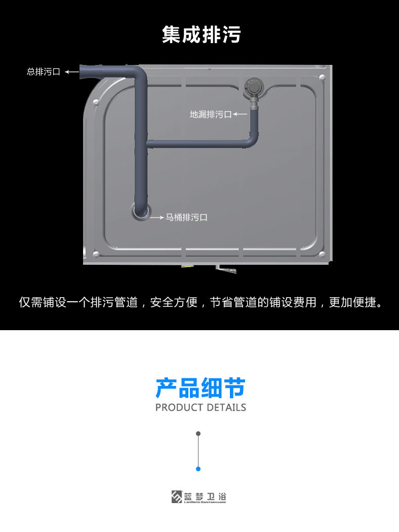 酒店整体卫生间集成整体浴室一体式卫生间淋浴房组合定制厕所浴室
