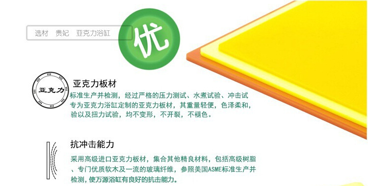 厂家 多功能 智能按摩冲浪方浴缸 纯亚克力 酒店/工程/出口/外贸