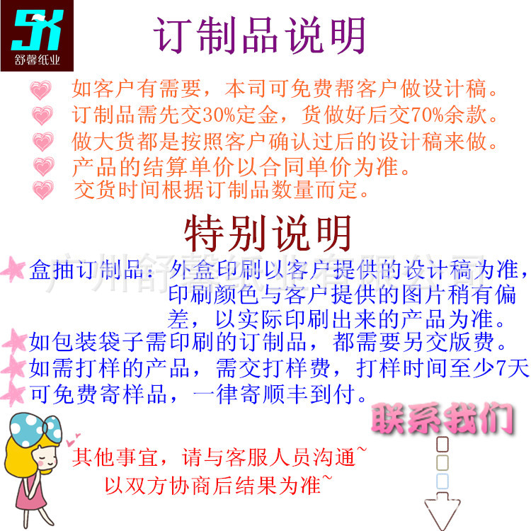 订制品说明