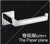厕纸架方形304不锈钢纸巾架酒店卷纸筒架亮光拉丝外贸畅销款Q7011