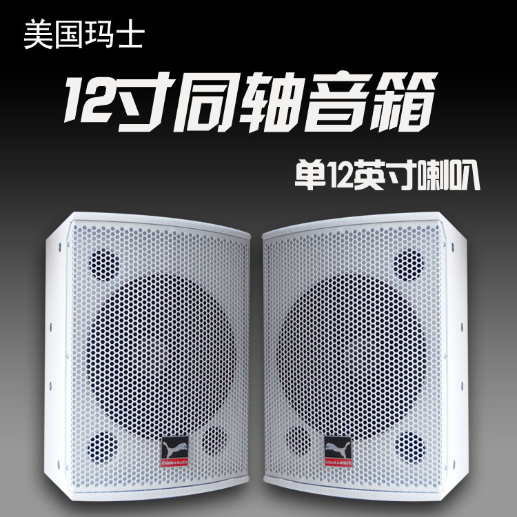 玛仕MASHI音响C-M12酒店设备套装会议专业音箱酒吧单12寸音响全套