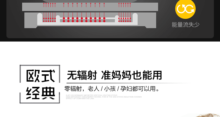 PEGEI 嵌入式电陶炉四眼四头电磁炉德国进口四灶煲仔炉家用商用