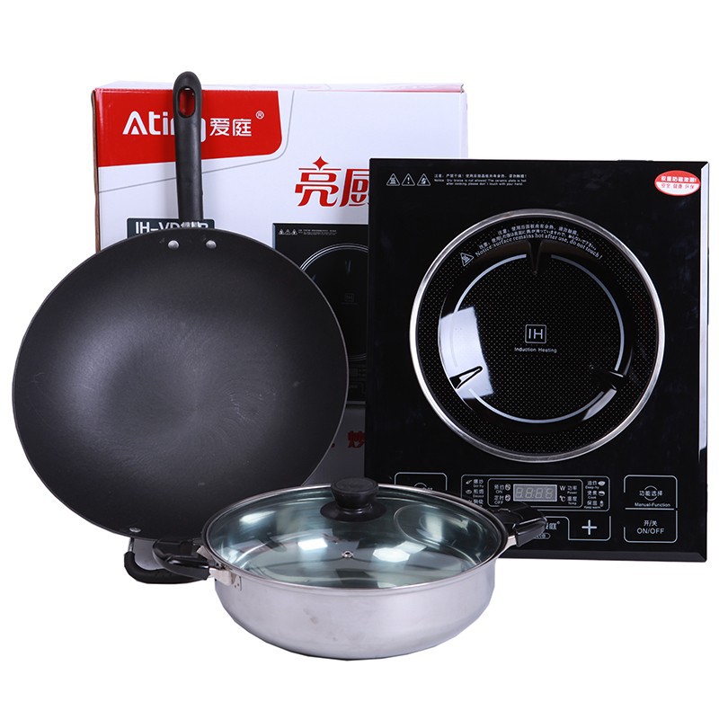 Ating/爱庭 IH-VD20B凹面电磁炉凹灶嵌入式家用火锅触摸屏特价