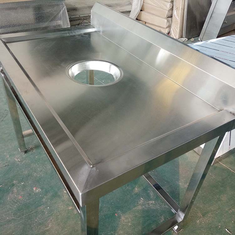 淄博不锈钢厨具厂家直销 简易残食台 做工精细 质量保证【图】