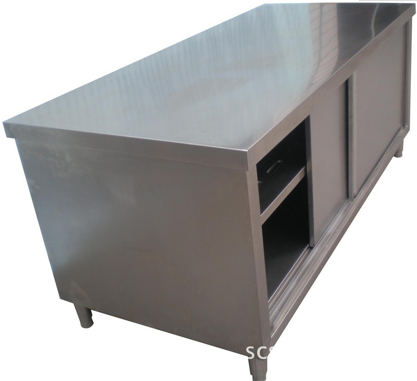 厂家直销可定制厨房不锈钢双通工作台 双通向厨房不锈钢操作台