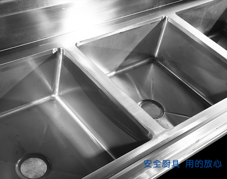 创新厨具 不锈钢三星水池 可定制 厂家直销 酒店学校专用