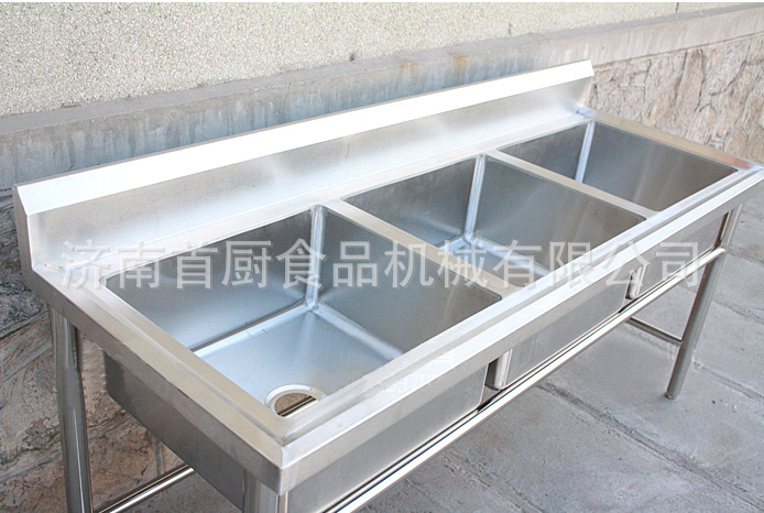 厨房设备不锈钢三眼水池 水槽 三星水池 厂家直销
