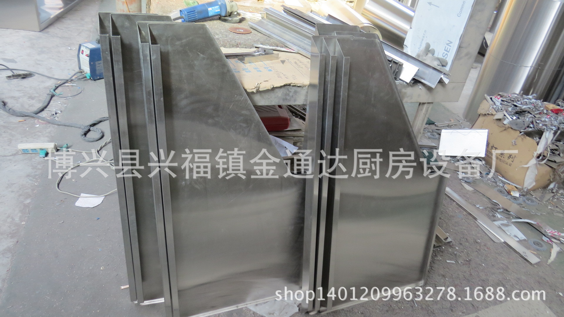 定做大型商用不锈钢排烟罩镀锌板排烟罩油烟分离器吸烟罩净化板